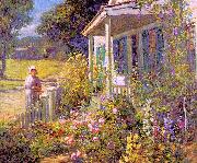 Abbott Fuller Graves Summer Garden oil on canvas